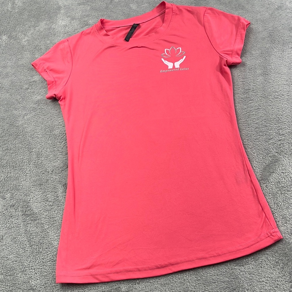 Empowered Lotus S Pink Short Sleeve T Shirt Activewear